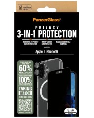 Panzerglass Iphone 16 3-in-1 Privacy Protect Bu...