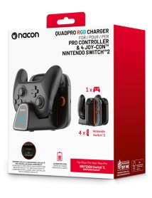 Nacon Charger Quadpro + Rgb Pro Controller & 4 Joy-con 