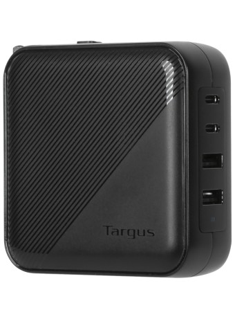 Targus Powerelite Universal 100 W 4- Port Gan Wall-charger With Travel Adapters