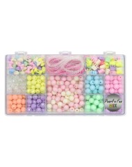 Pearl 'n Fun Pastel Perlemix M/elastik Assorted (714206)