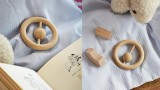 Kay Bojesen Baby Rattle Beech