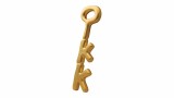 Spongebob Squarepants 24k Gold Plated Replica Krusty Krab Key