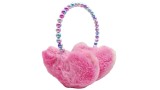 Tinka Plush Earmuffs Pink Hearts W. Pearl Headband (8-800428)