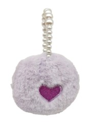 Tinka Plush Earmuffs Purple W. Pearl Headband (8-800429)