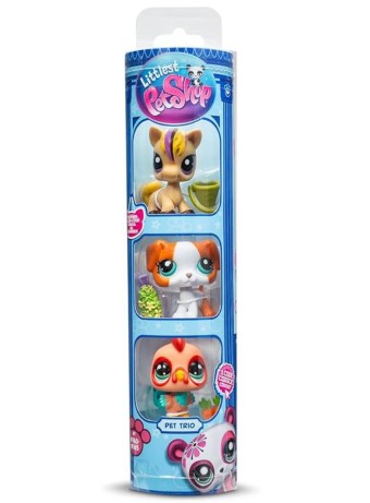 Figurina Joc Littlest Pet Shop Pet Trio In Tube S3 Random (646)