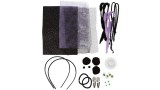 Mini Craft Kit Spooky Dress-up Headbands Hair Clips And Hair Bands Black Lilac Purple (977841)