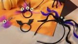 Mini Craft Kit Spooky Dress-up Headbands Hair Clips And Hair Bands Black Lilac Purple (977841)