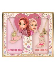 Topmodel Bff Necklace With Boots And Hat Cowgirl Pink Purple Random