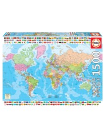 Educa 1500 Pcs The World Map (018500) 