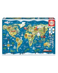 Educa 200 Pcs World Map (80-19292)