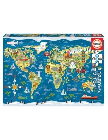 Educa 200 Pcs World Map (80-19292) 