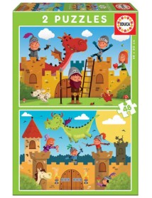 Educa Dragons And Knights 2x48 Pcs (80-17151) 