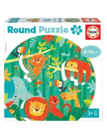 Educa Round Puzzle The Jungle (80-18906) 