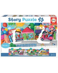 Educa Story Puzzle Vehicles In The City (80-18901)