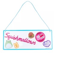 Squishmallows Room Sign With Wall Decals