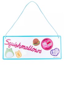 Squishmallows Room Sign With Wall Decals 