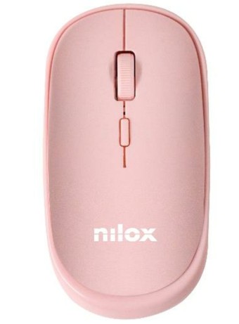 Nilox Mouse Wireless Pink pentru PC