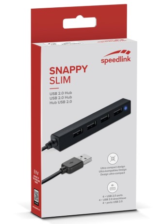 Speedlink Snappy Slim 4-port Usb Hub pentru PC