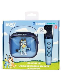 Otl Bluey Popsing Led Light-up Wireless Karaoke Speaker & Microphone 