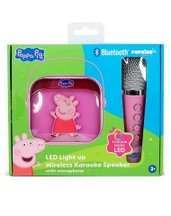 Otl Peppa Pig Popsing Led Light Up Wireless Karaoke Speaker With Microphone