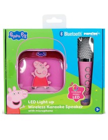 Otl Peppa Pig Popsing Led Light Up Wireless Karaoke Speaker With Microphone 