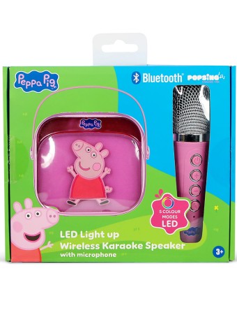 Otl Peppa Pig Popsing Led Light Up Wireless Karaoke Speaker With Microphone pentru PC