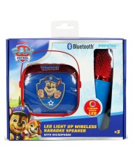 Otl Paw Patrol Chase Popsing Led Light Up Wireless Karaoke Speaker With Microphone