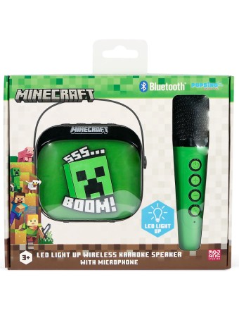 Otl Minecraft Popsing Led Light Up Wireless Karaoke Speaker With Microphone pentru PC