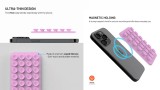 Fixed Magmate Magsafe Holder With Suction Cups Pink