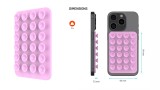 Fixed Magmate Magsafe Holder With Suction Cups Pink