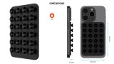 Fixed Magmate Magsafe Holder With Suction Cups Black