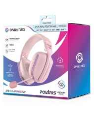 Oniverse Gaming Headset Wireless Polaris Aurora Pink