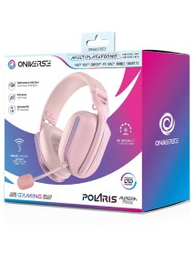 Oniverse Gaming Headset Wireless Polaris Aurora Pink 