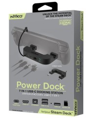 Nyko Steam Deck Power Dock 7 In 1 Usb-c Docking Station