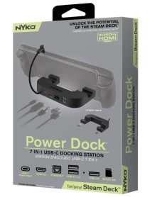 Nyko Steam Deck Power Dock 7 In 1 Usb-c Docking Station 