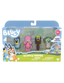 Bluey Set Bluey & Friends 4pcs (90202) 