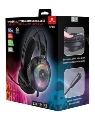 Trade Invaders Dual Headset With Backlit Microphone