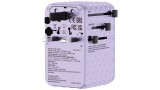 Verbatim Charger Travel 100w Universal Travel Adapter Purple