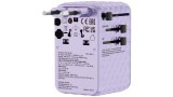 Verbatim Charger Travel 100w Universal Travel Adapter Purple