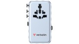 Verbatim Charger Travel 70w 2c Retractable Universal Travel Adapter Blue