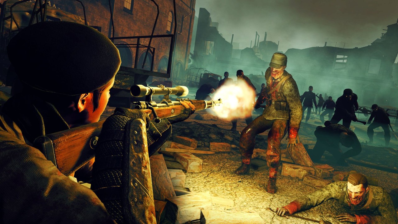 Joc Sniper Elite Zombie Army Trilogy (code In A Box) pentru NSW