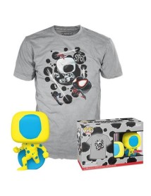 Pop! Spider Man Across The Spider Verse The Spot Blacklight Glows In The Dark And T Shirt M 