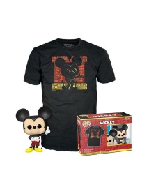 Boxed Pop! Mickey Mouse Diamond Collection & T Shirt L 