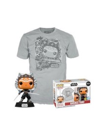 Boxed Pop! Star Wars Ahsoka Tano Glows In The Dark & T Shirt S 