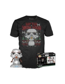 Pop! Star Wars Holiday Stormtrooper Metallic & T Shirt M 