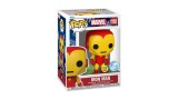 Figurina Joc Pop! Marvel Holiday Iron Man Glows In The Dark & T Shirt L