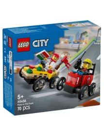 Lego City Pizza Vs. Fire Truck Race Car Pack (60458) 