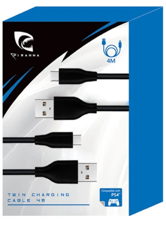 Piranha Xbox Twin Charging Cables 4m