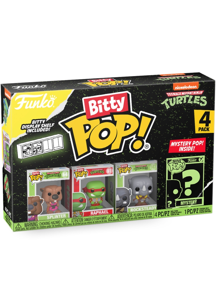 Funko Bitty Pop: Teenage Mutant Ninja Turtles Donatello 4 lü Sürpriz