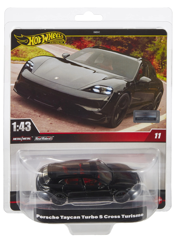 Hot Wheels Premium Porsche Taycan Turbo S Cross Turismo - Échelle 1:43 - Modèle Détaillé - Neuf Sous Blister